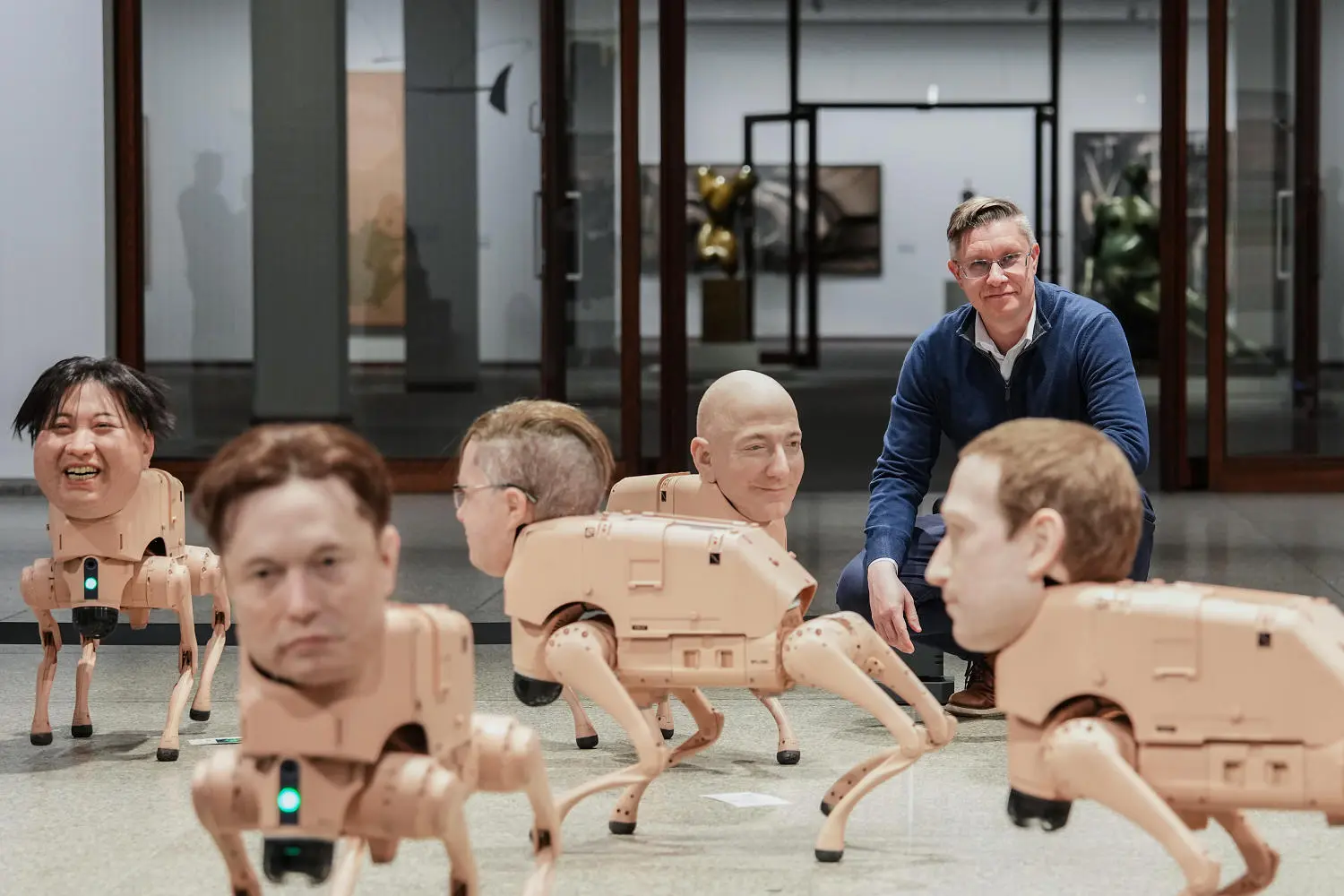 Berlin Museum’s Robot Dogs With Hyper-Realistic Silicone Heads Stun Visitors