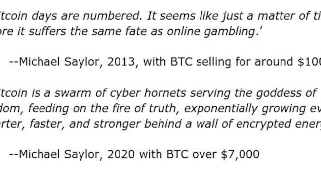 Bill Bonner Critiques Michael Saylor’s Risky Bitcoin Strategy