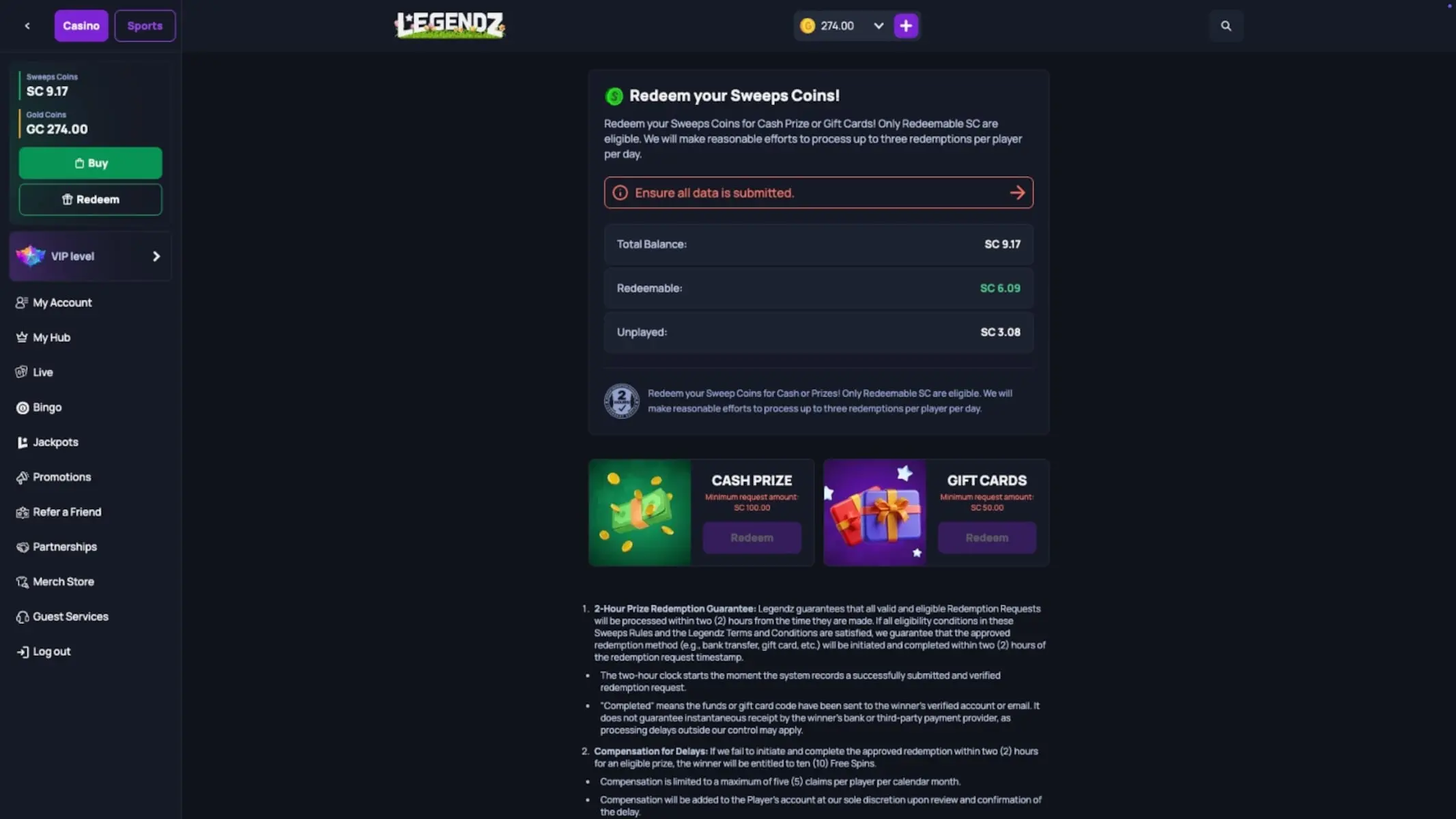 Fastest Payout Sweepstakes Casino: Two-Hour Prize Redemption & One-Day Processing Options